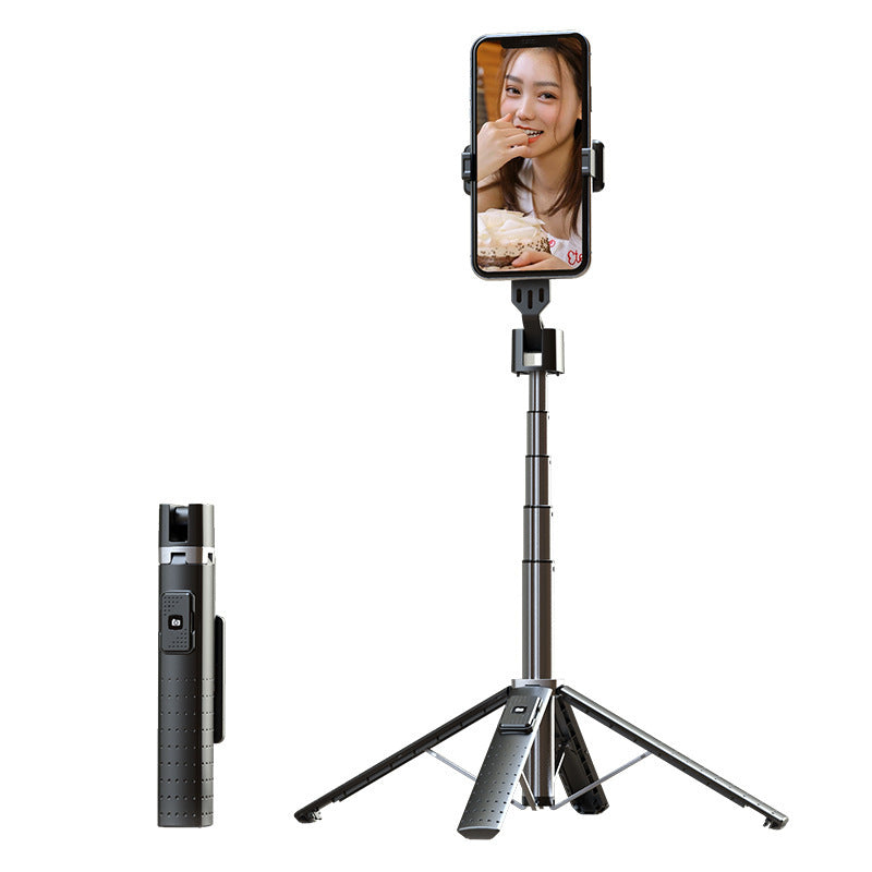 Bluetooth Selfie Stick with Dual Lights and Stable Quadrupod