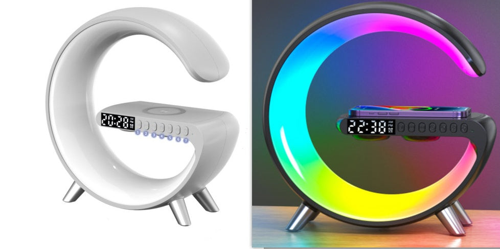 Sync Light – App-Controlled LED Lamp with Wireless Charging & Bluetooth Audio