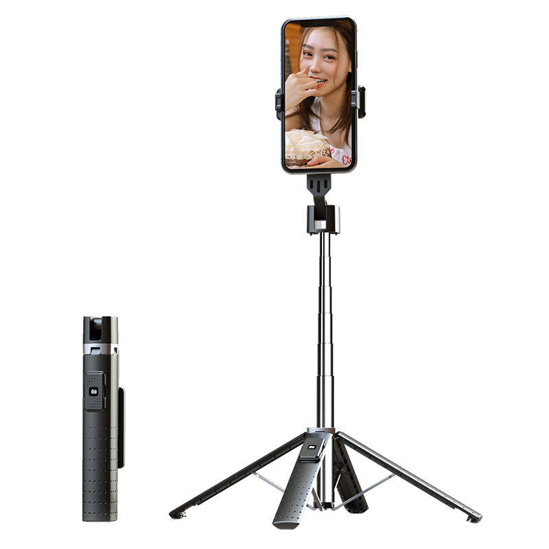 Bluetooth Selfie Stick with Dual Lights and Stable Quadrupod