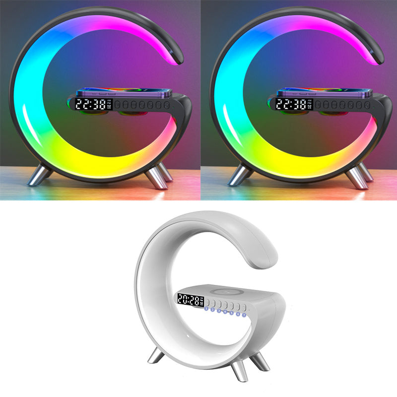 Sync Light – App-Controlled LED Lamp with Wireless Charging & Bluetooth Audio